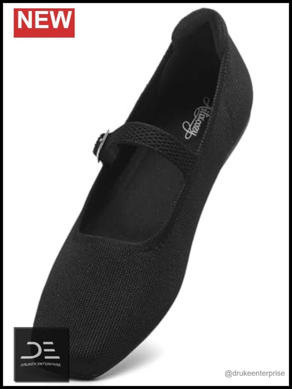 Square Toe Ballet Flats, Adjustable Mary Jane Straps, Arch Support Insole,